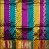 Multicolor Pattu Parikini with contrast border -(SSV-49) - Click here to View more details about this Product